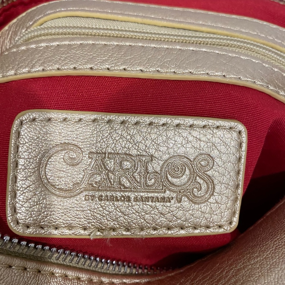 Carlos by Carlos Santana Crossbody Handbag Gold Metallic - Picture 6 of 6